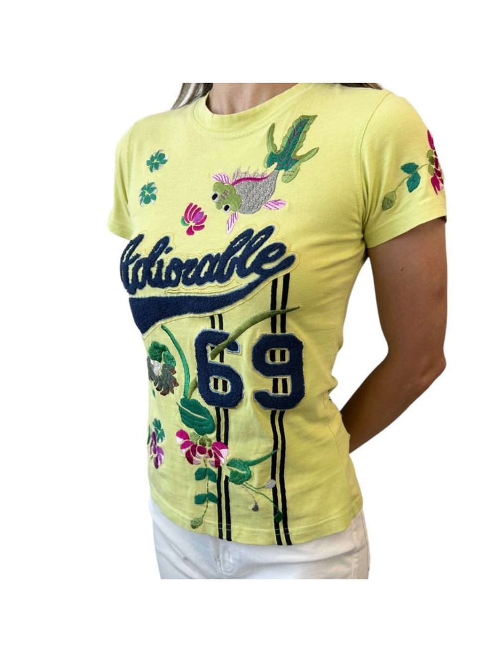Christian Dior Vintage Adiorable
69 Logo T-shirt Top #36 Koi
Green